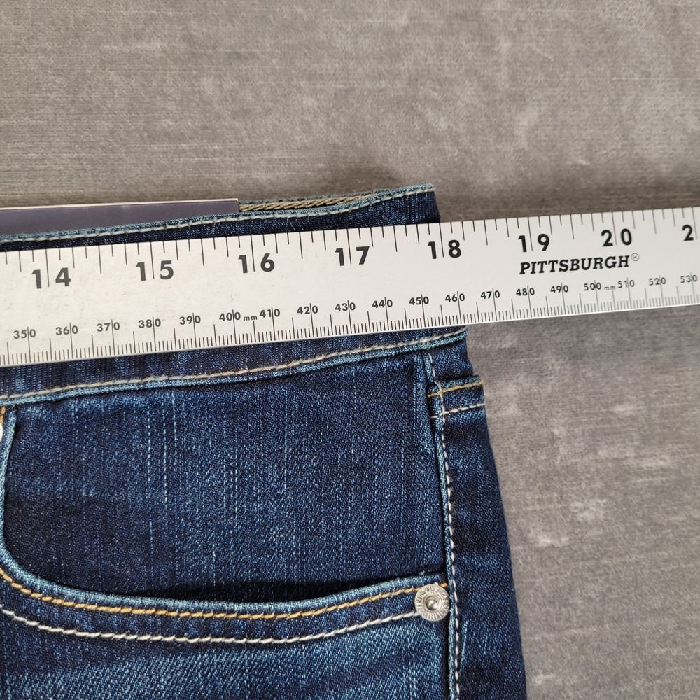 American Eagle Favorite Boyfriend Jeans Womens 14 Regular Dark Wash Low Rise New - Picture 6 of 8